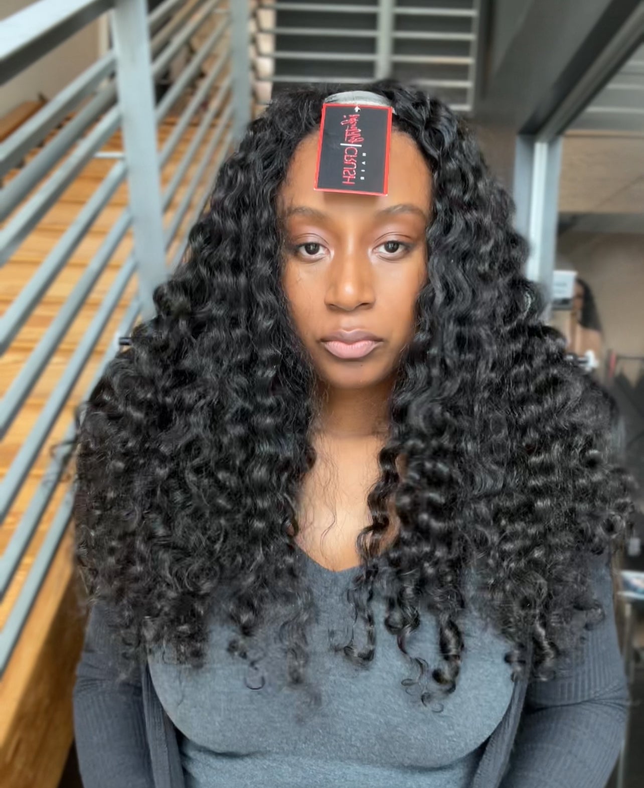 "22 Curly U-Part wig [Natural State]