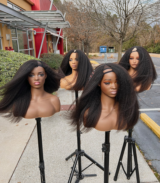 [CLEARANCE / NATURAL STATE] Afro Straight U-Part Wig