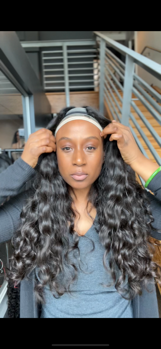 "22 Wavy Straight U-Part wig [Natural State]