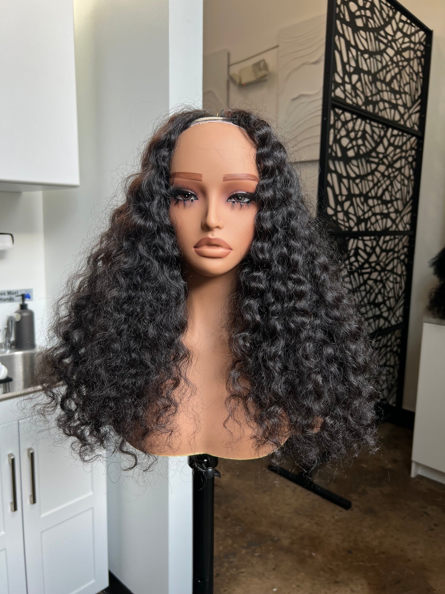 "18 Curly U-Part (STRAIGHTENED + XSMALL)