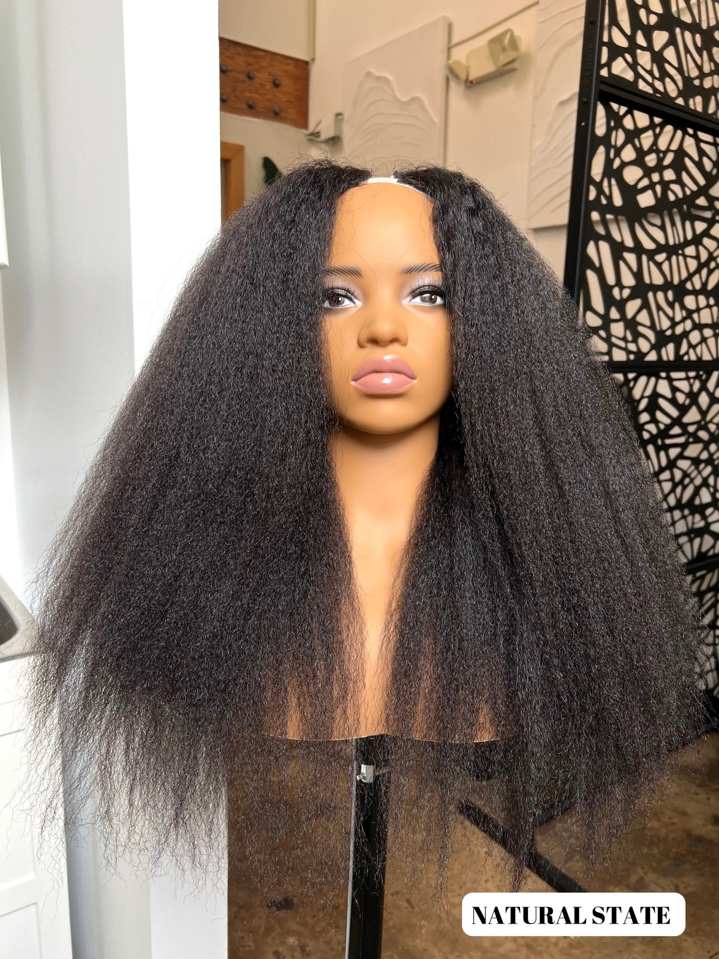 [CLEARANCE / NATURAL STATE] Afro Straight U-Part Wig