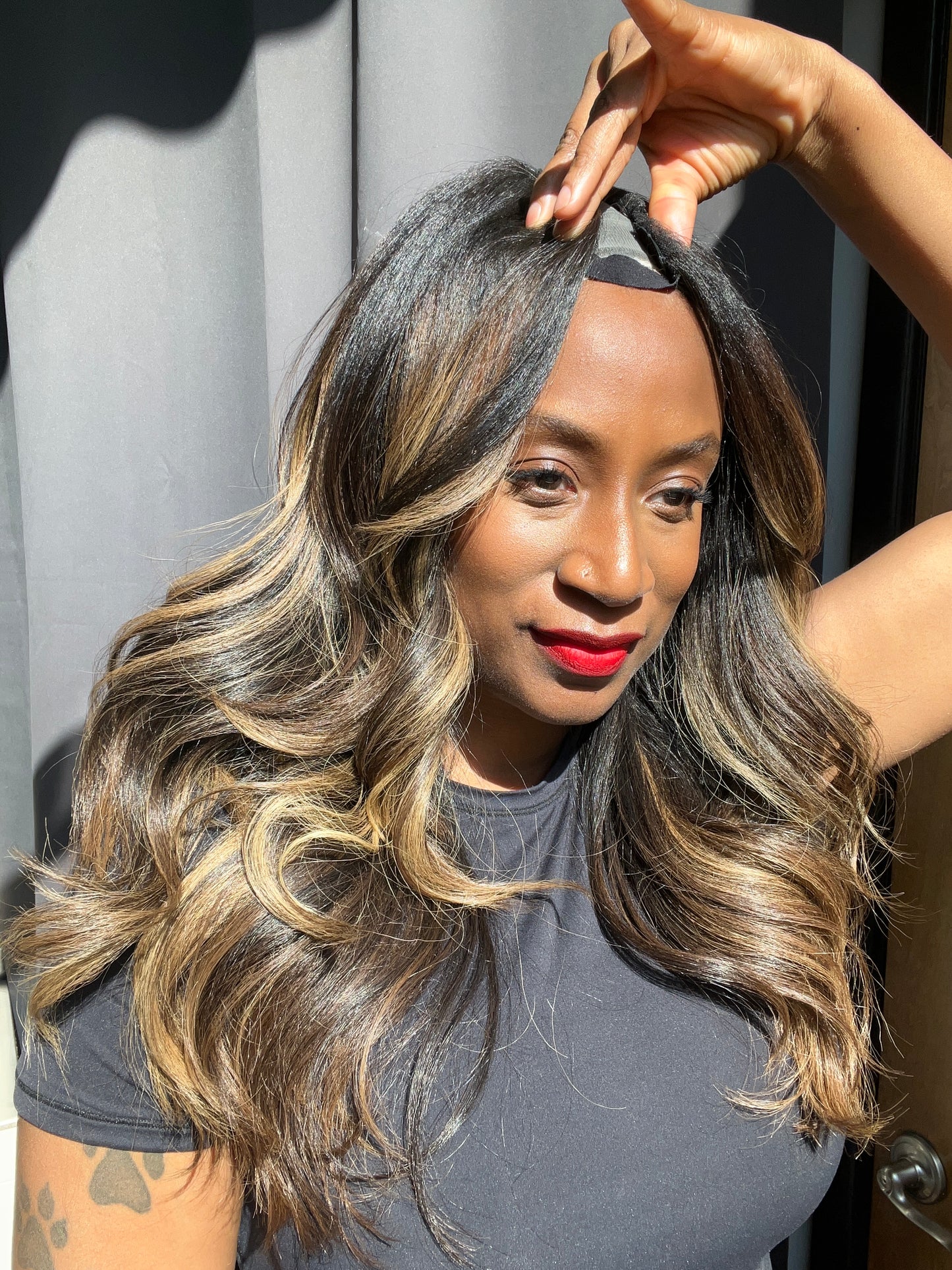Express Balayage U-Part Wig 004
