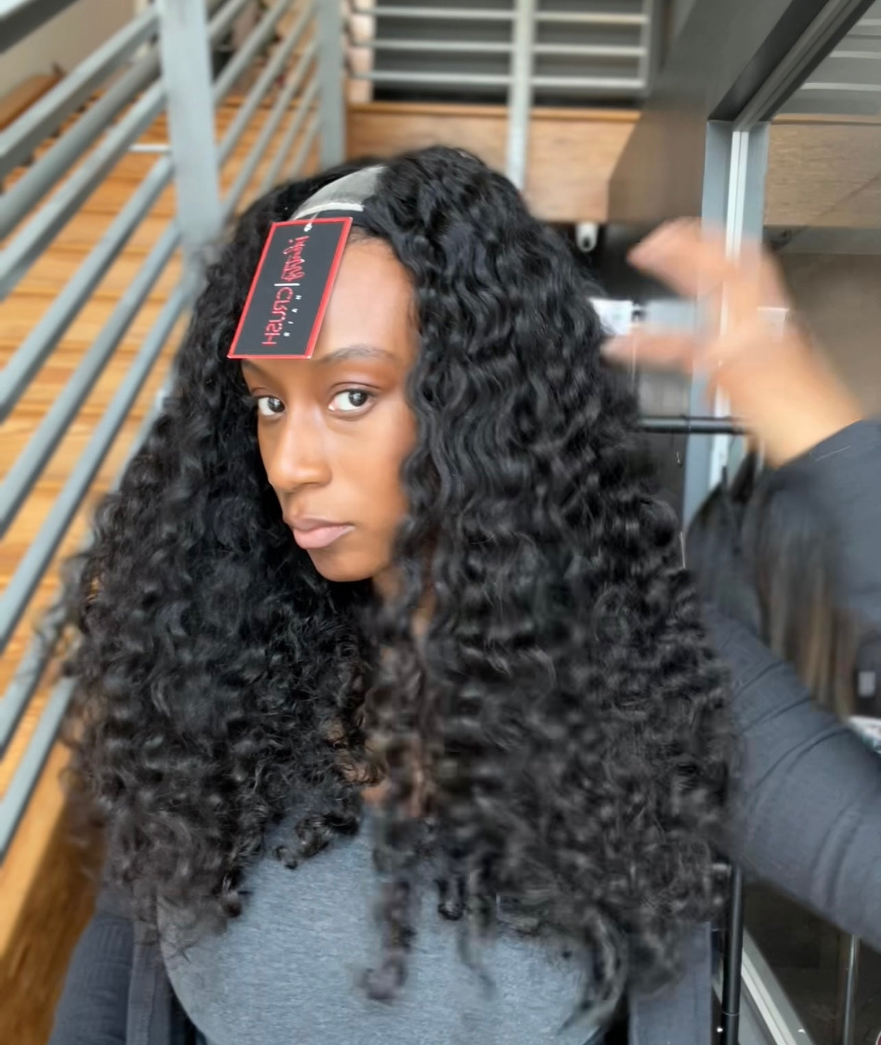 "22 Curly U-Part wig [Natural State]