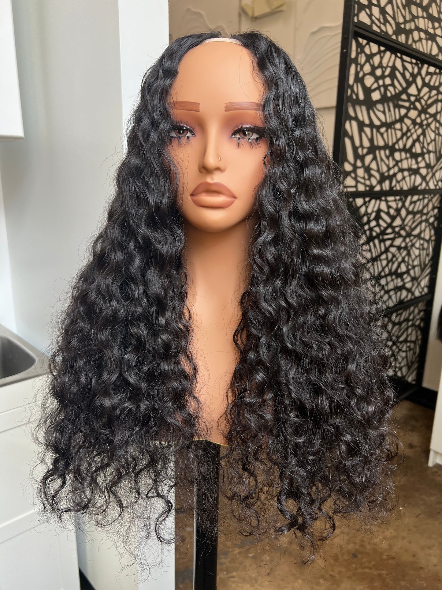 Curly U-Part Wig