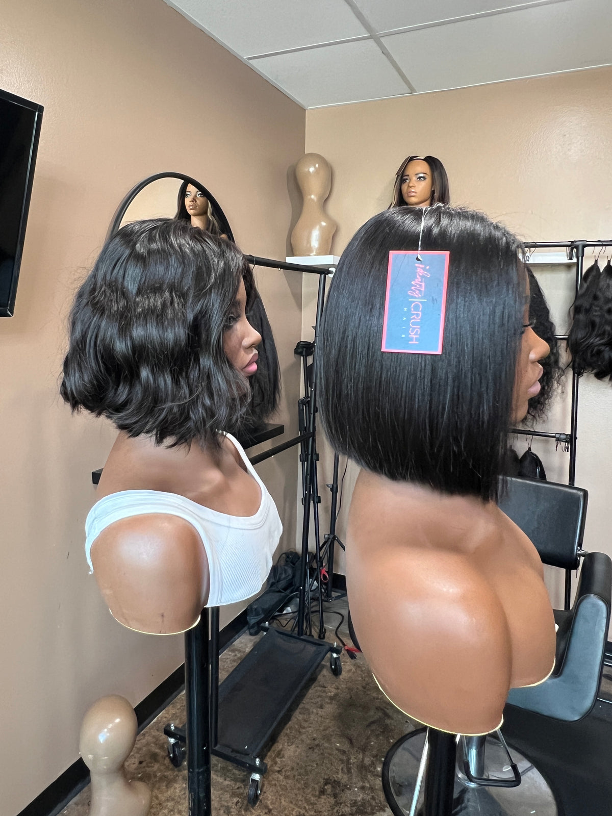 "10 Blunt Cut Bob U-Part Wig [WAVY STRAIGHT]